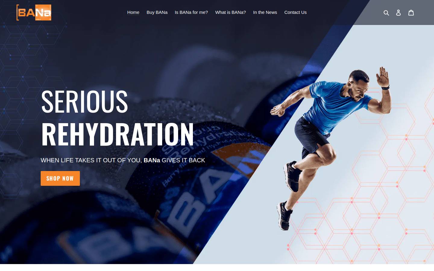 banadrink.com homepage screenshot