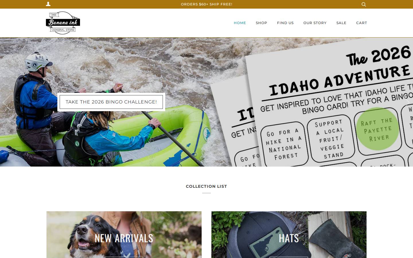 banana-ink.com homepage screenshot