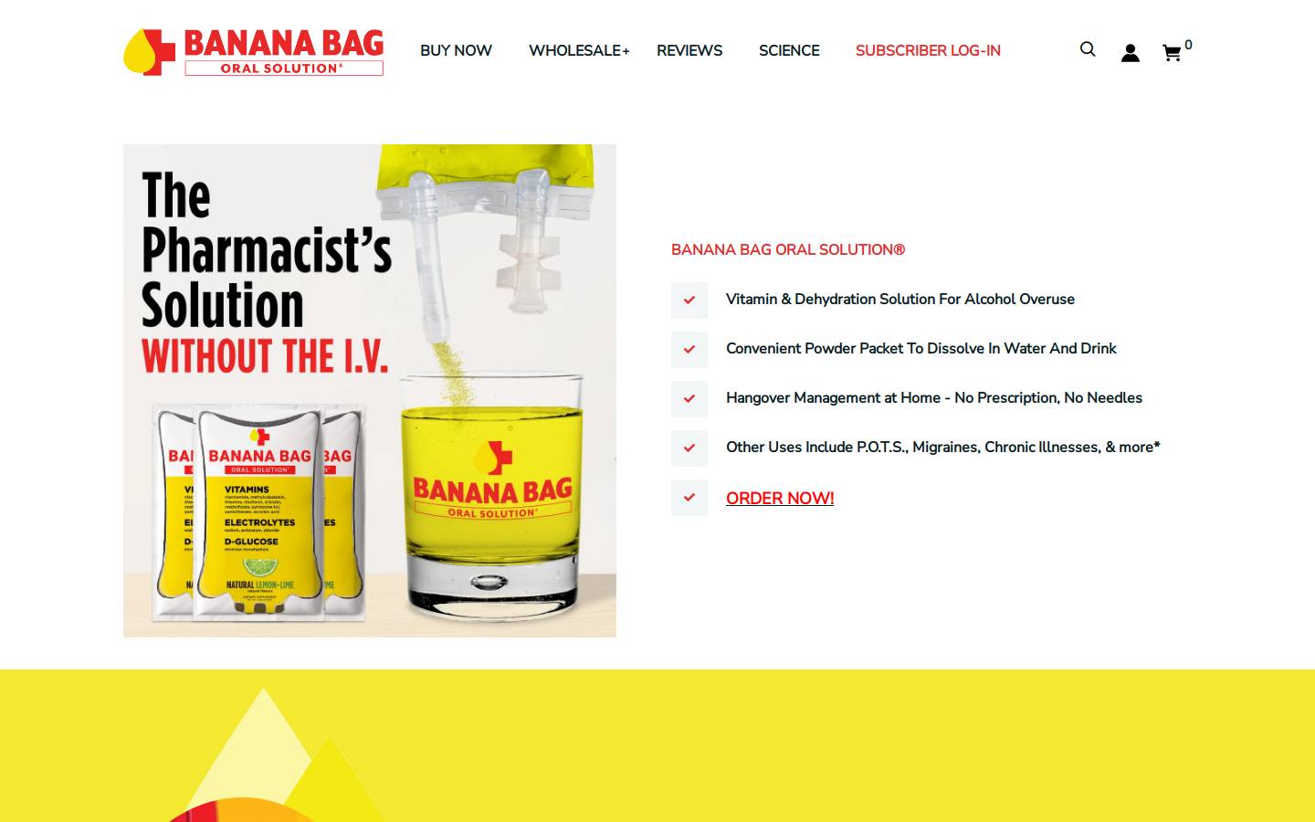 bananabag.org homepage screenshot
