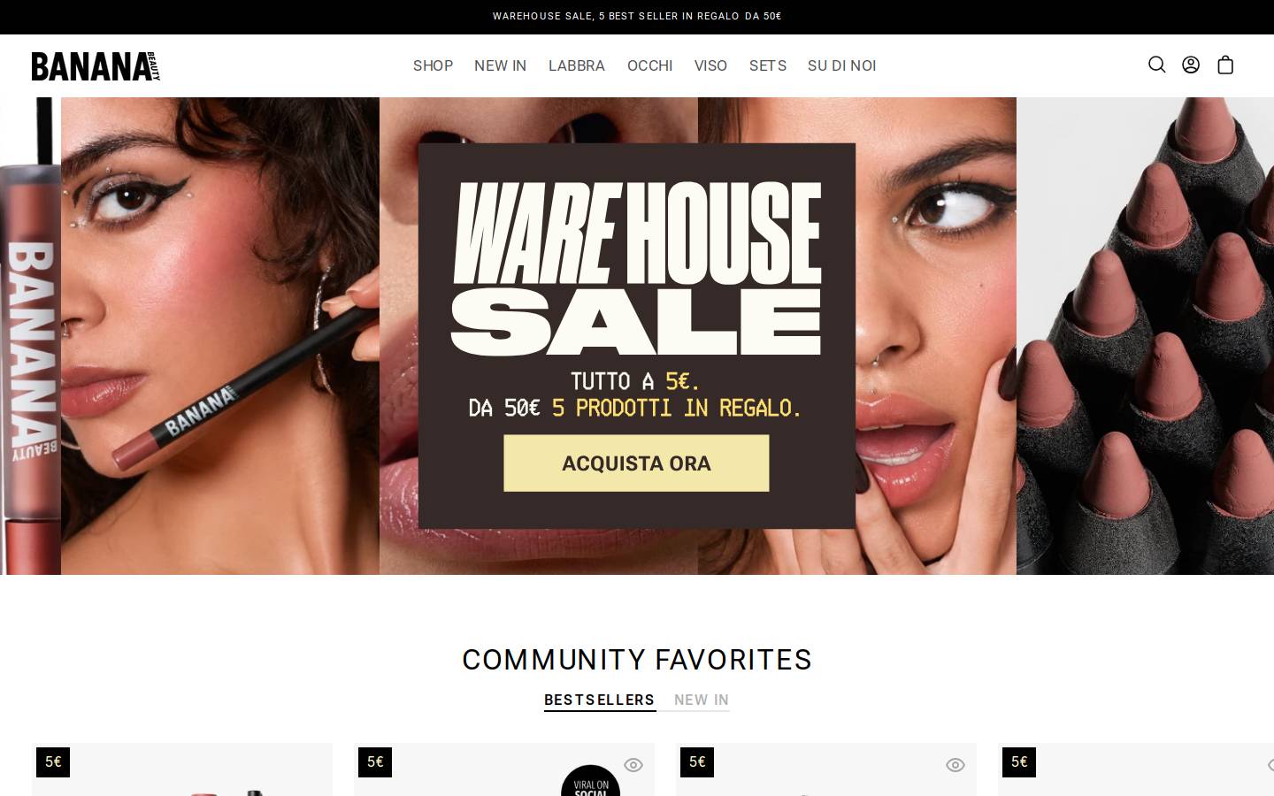 BANANA BEAUTY homepage screenshot