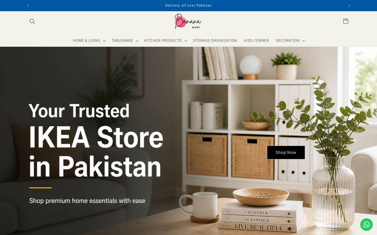 bananamartpk.com homepage screenshot