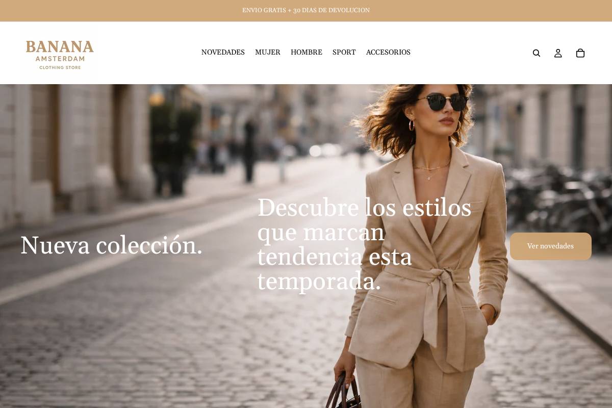 bananamsterdam.com homepage screenshot