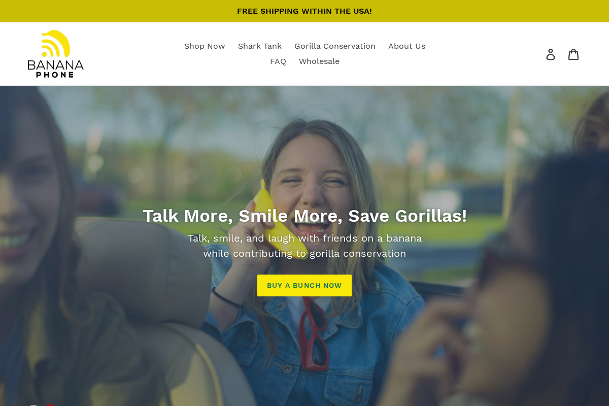 bananaphone.io homepage screenshot