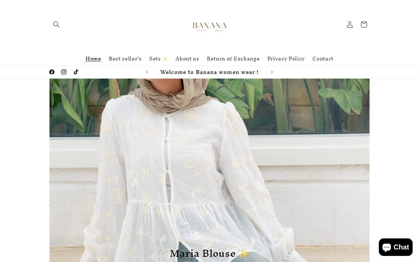bananaswear.com homepage screenshot