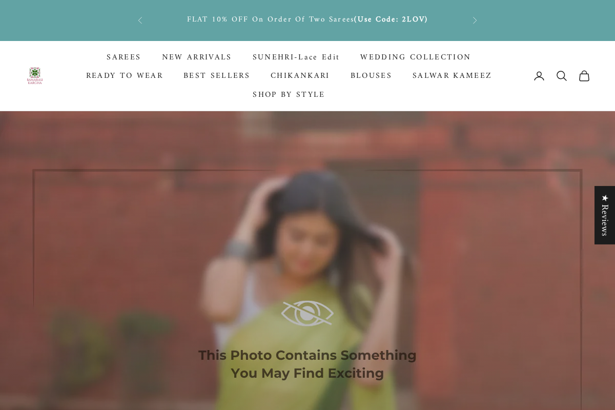 Banarasikargha homepage screenshot