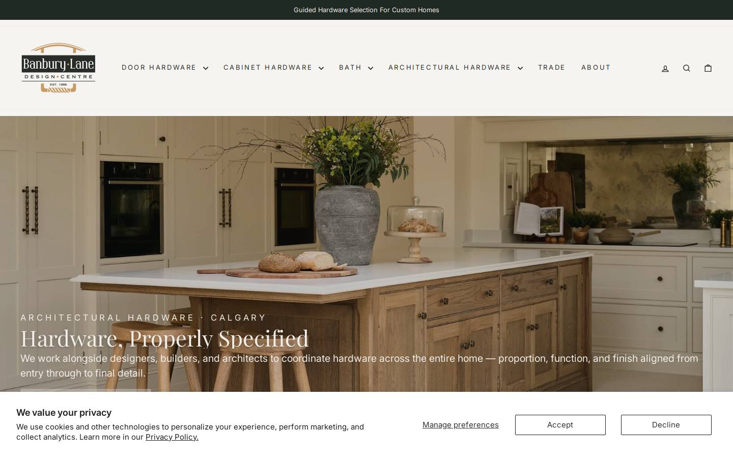 banburylane.com homepage screenshot