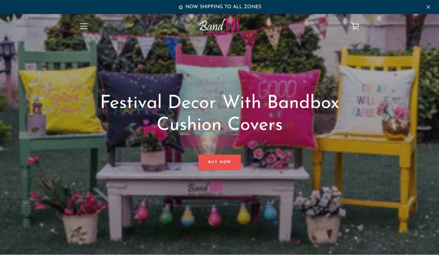 bandbox.in homepage screenshot