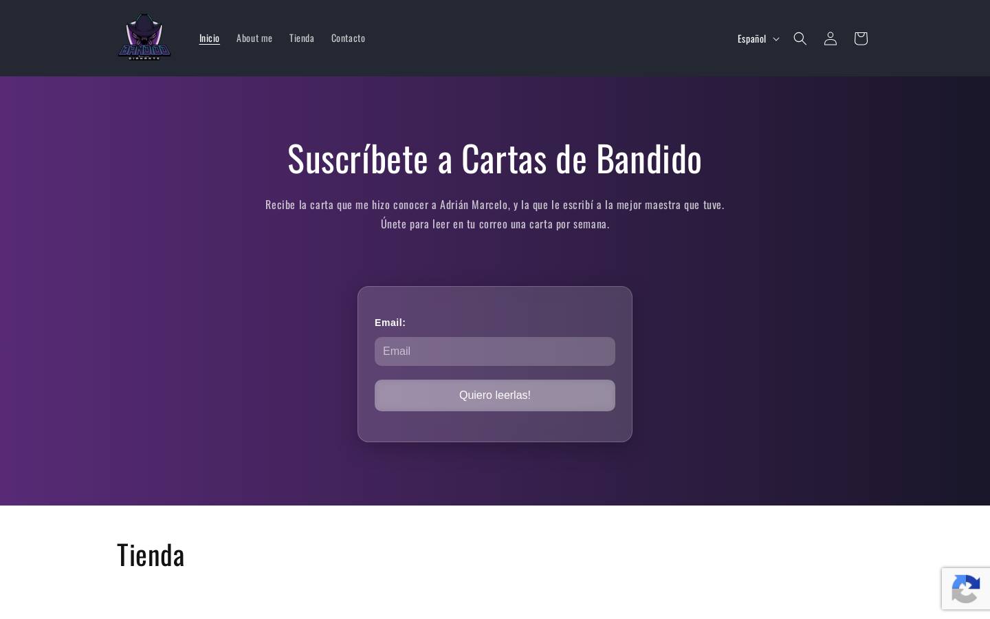bandidodiamante.com homepage screenshot