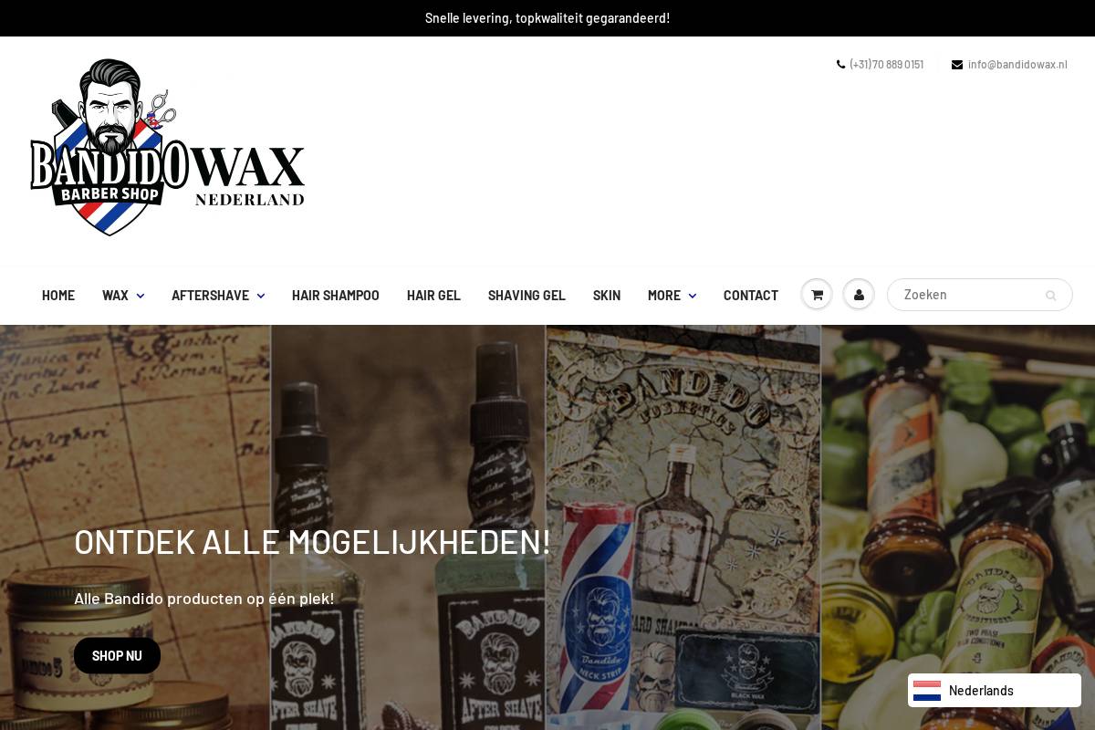 Bandidowax homepage screenshot
