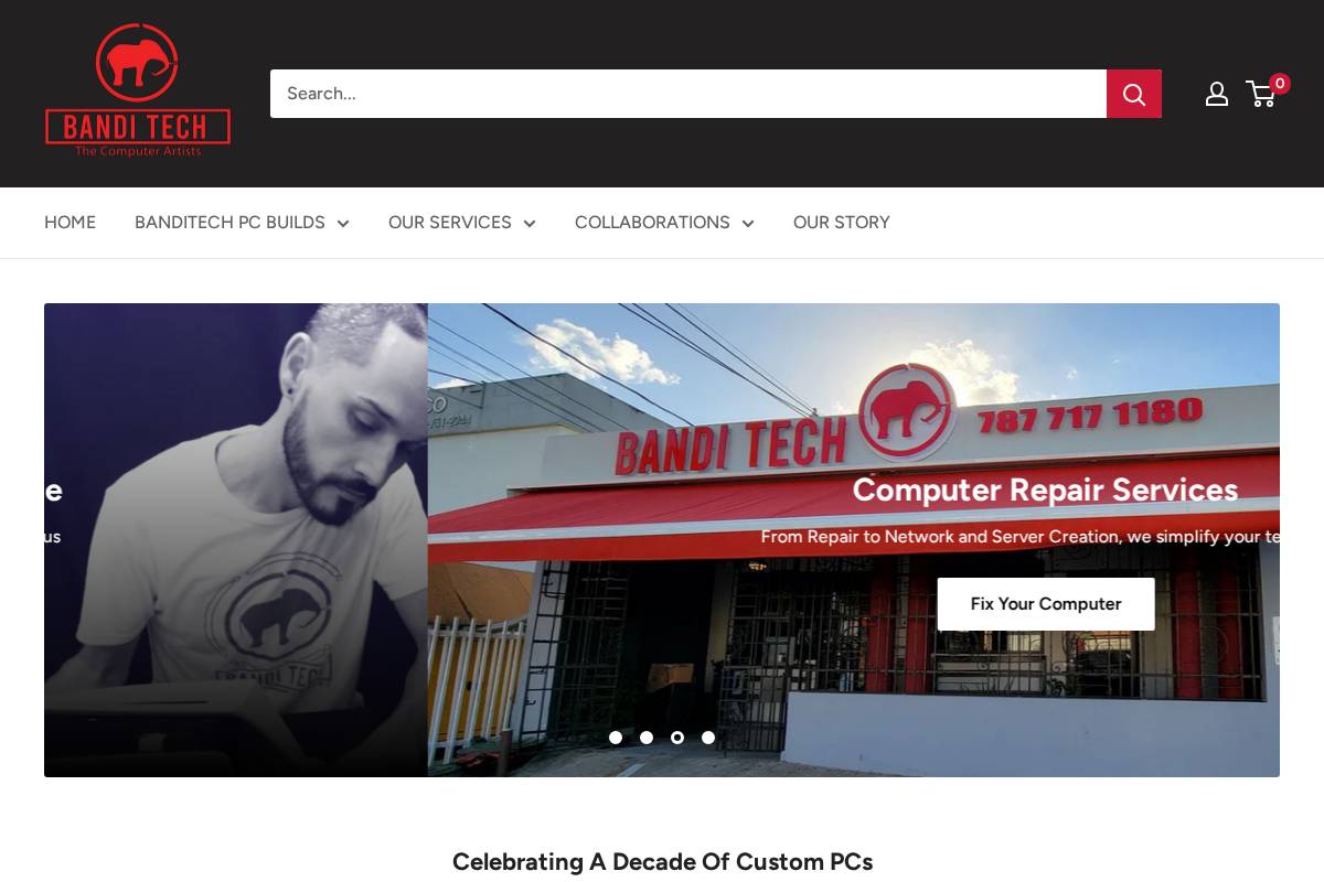 banditech.com homepage screenshot