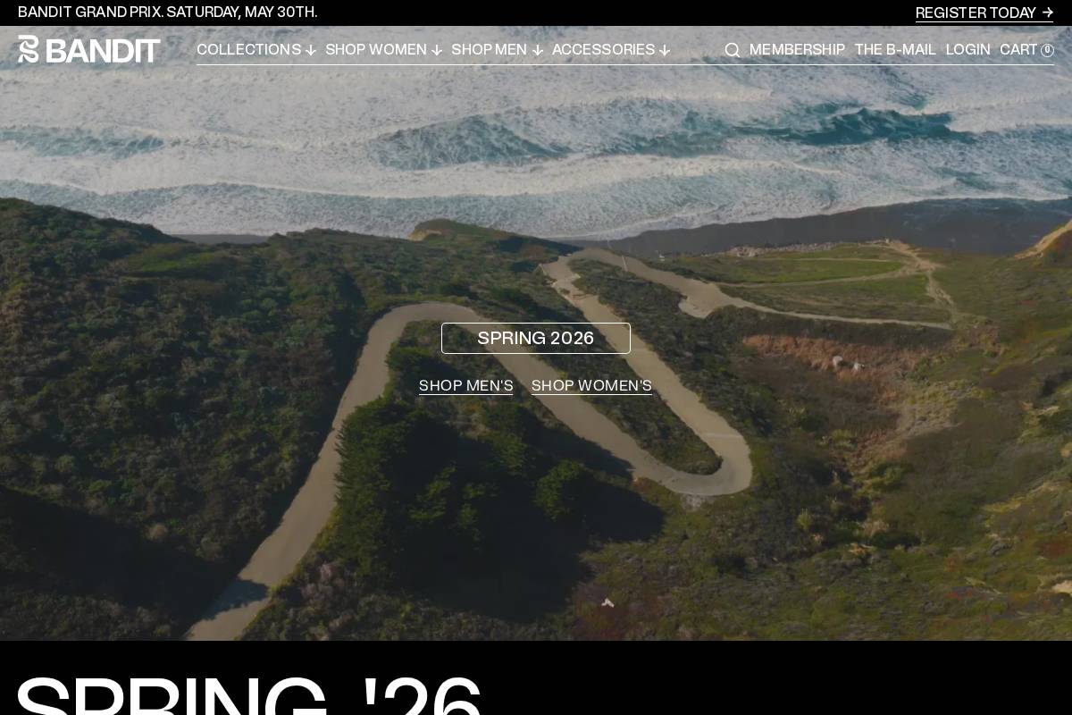 banditrunning.com homepage screenshot