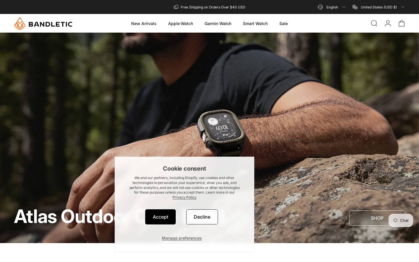 Bandletic homepage screenshot
