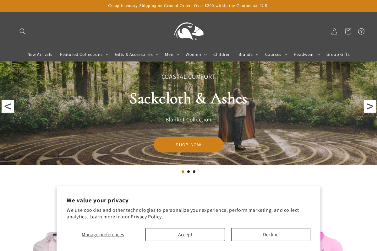 BandonDunesGolfShop.com homepage screenshot