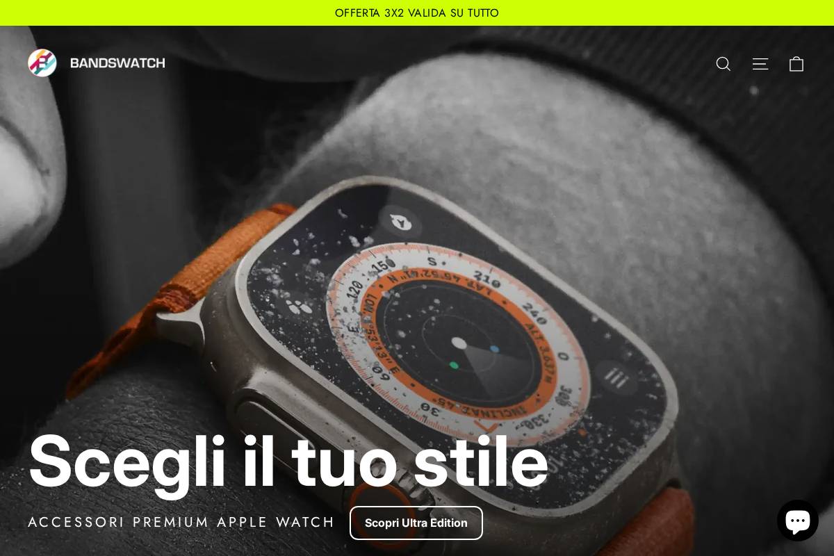 Bandswatch homepage screenshot