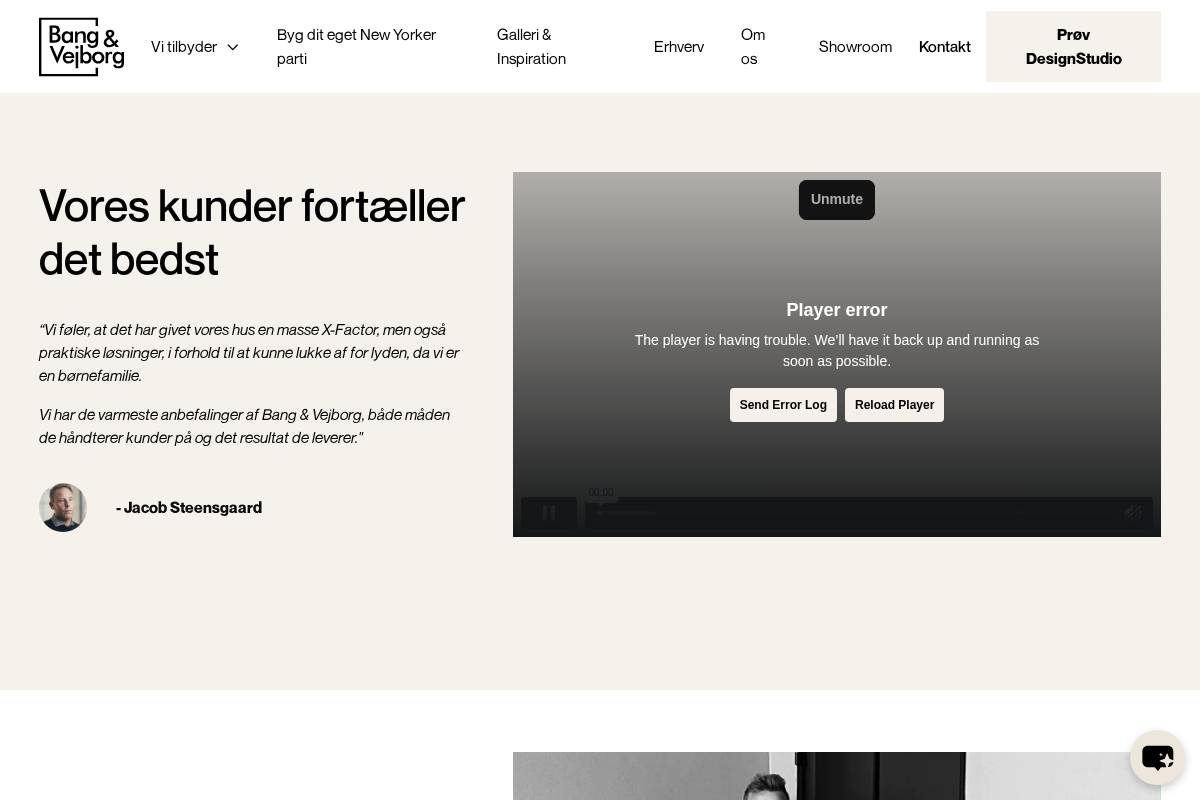 Bang & Vejborg homepage screenshot
