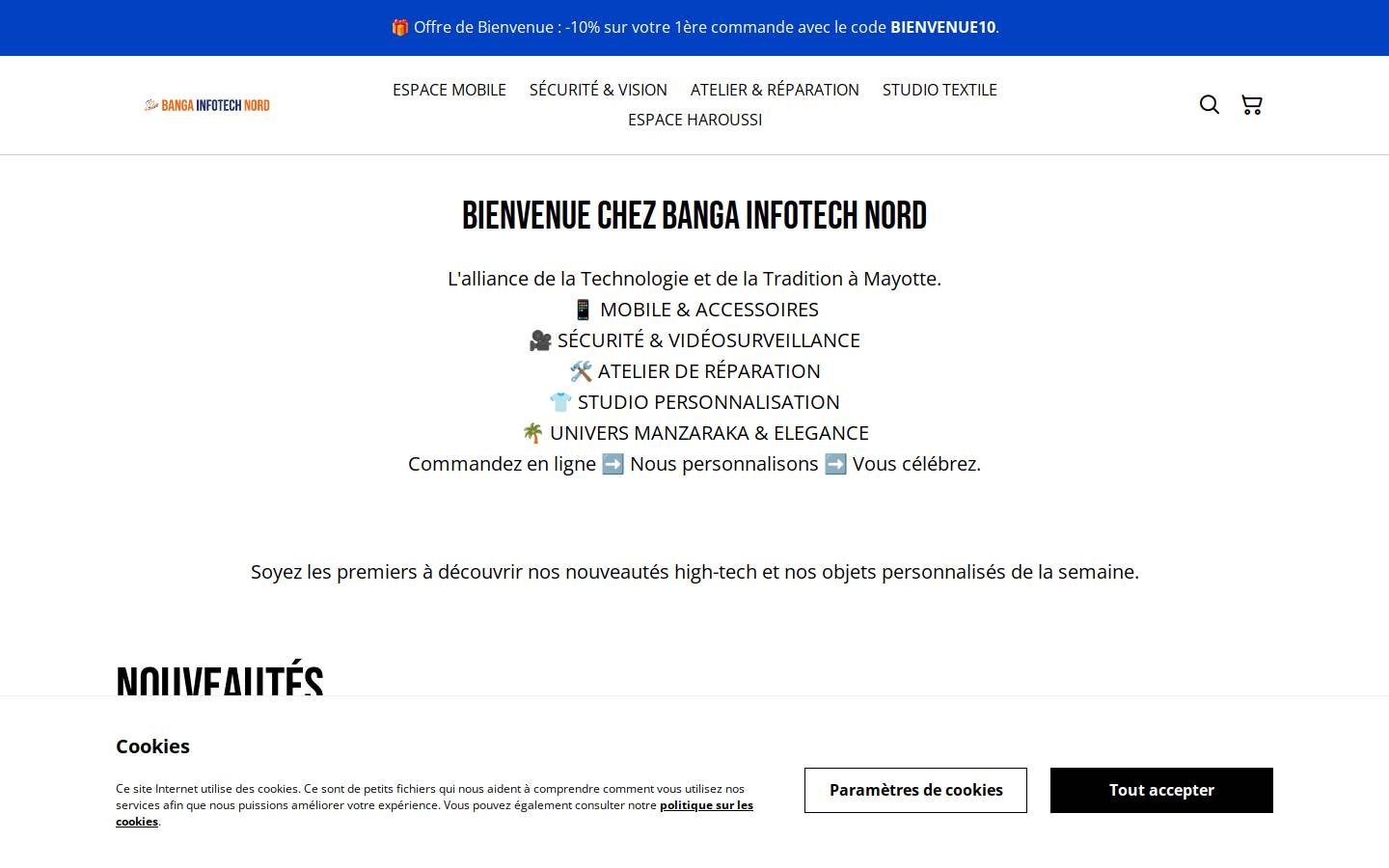 bangainfotechnord.com homepage screenshot