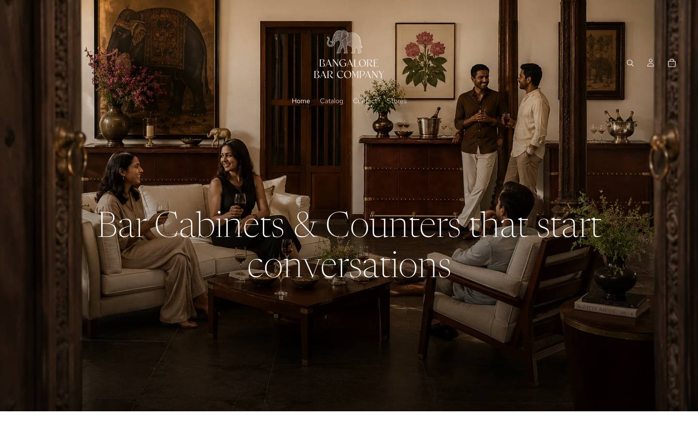bangalorebarcompany.com homepage screenshot