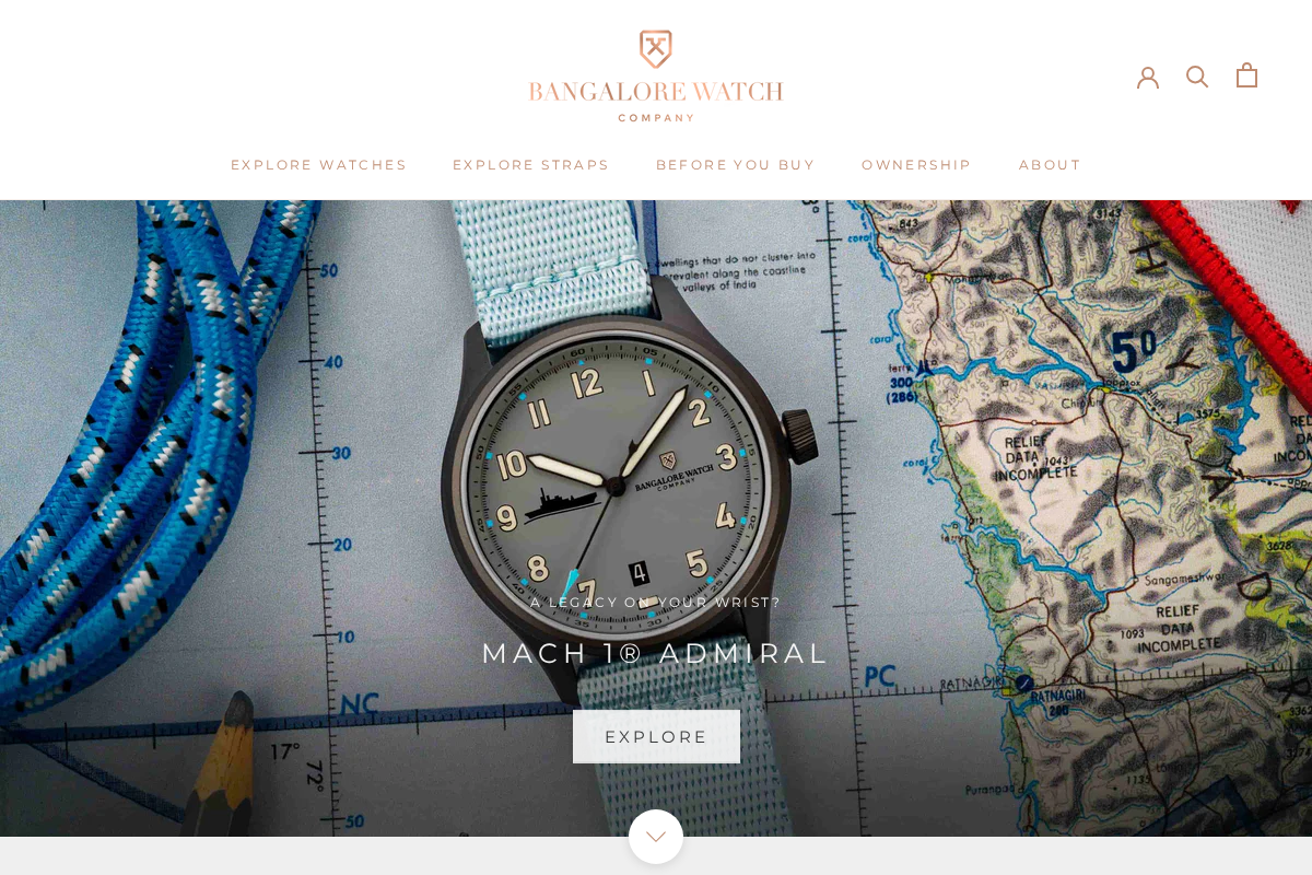 Bangalore Watch Company™ homepage screenshot