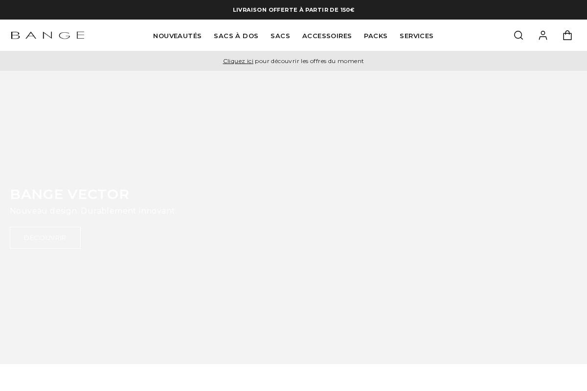 Bange homepage screenshot