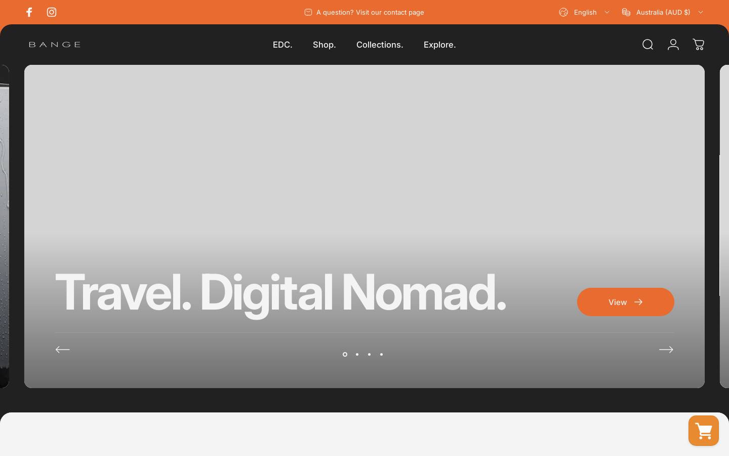 Bangeofficial homepage screenshot
