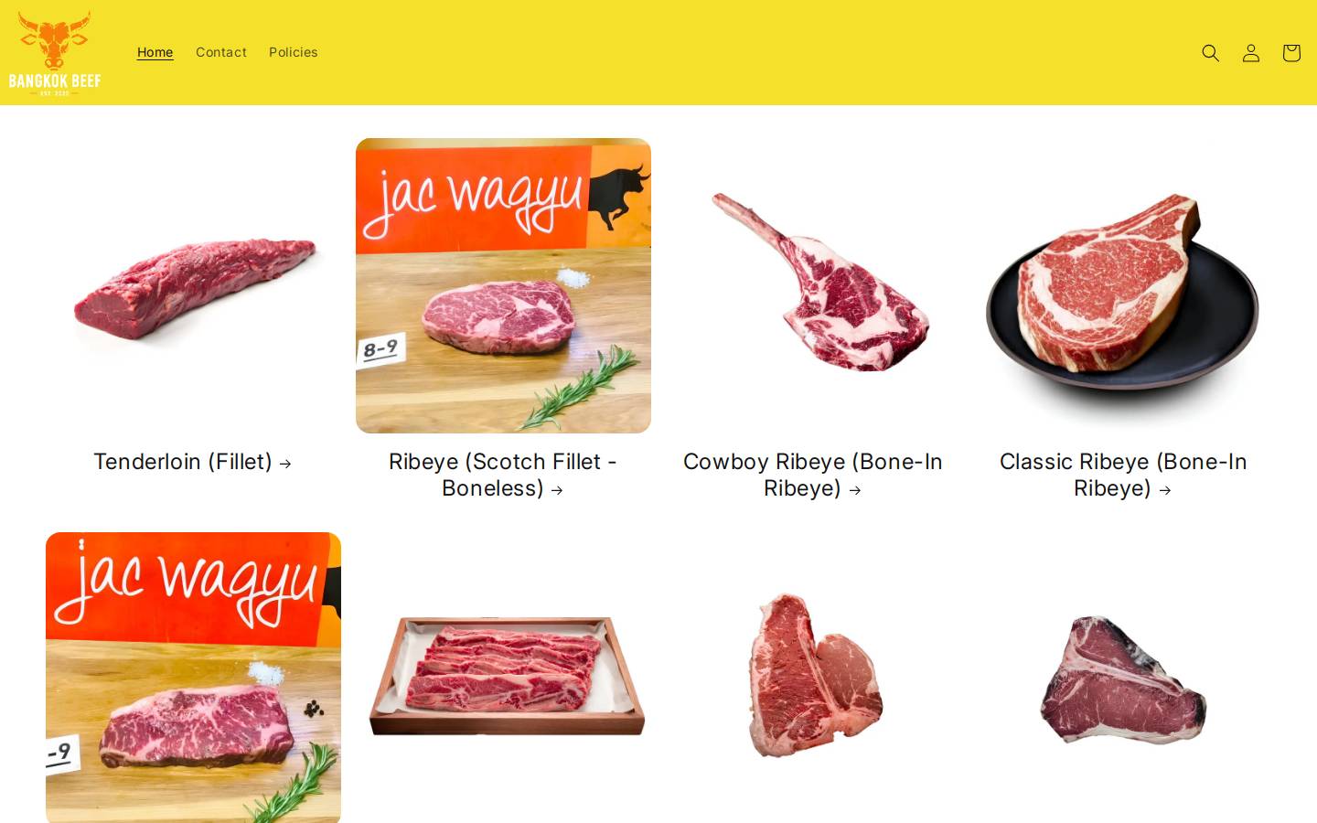 bangkokbeef.com homepage screenshot