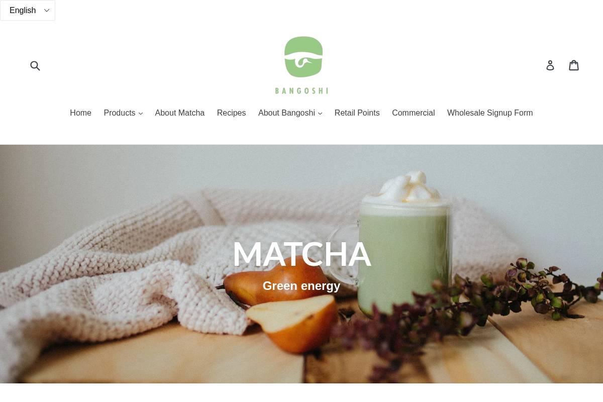 bangoshi.com homepage screenshot