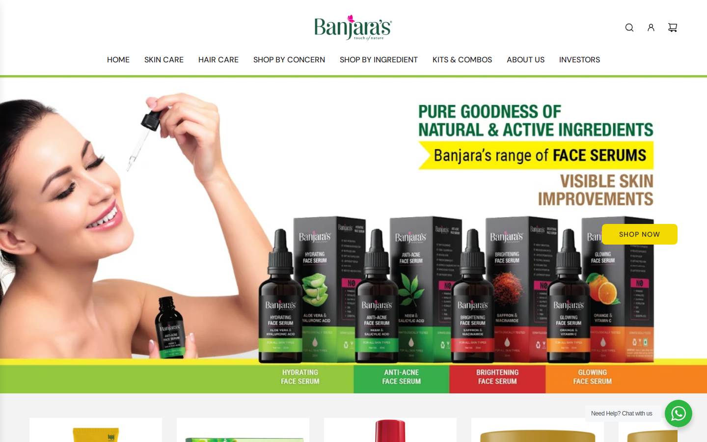 banjaras.co.in homepage screenshot
