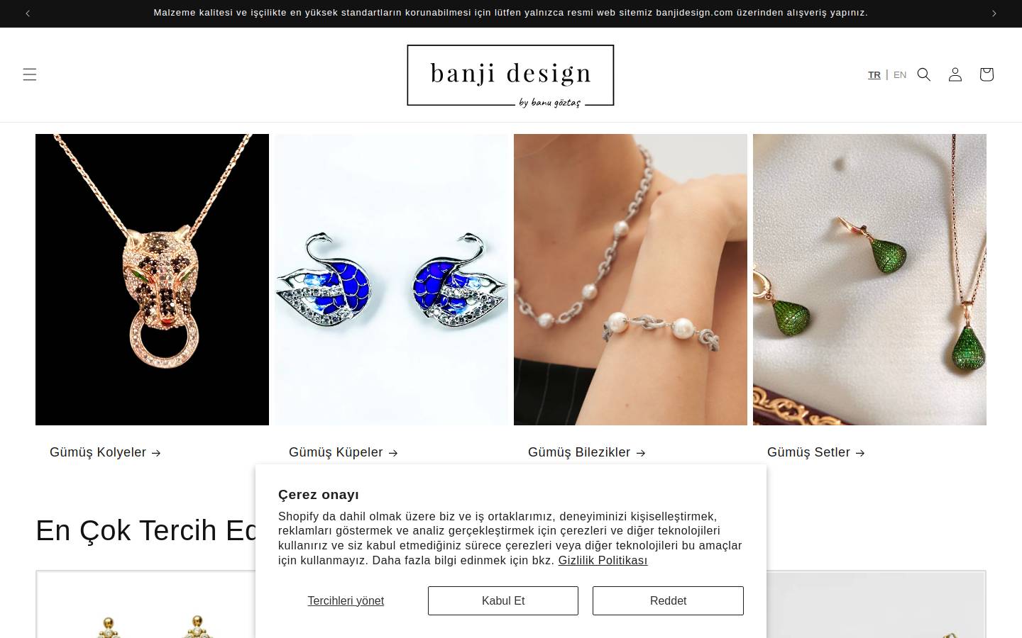 banjidesign.com homepage screenshot