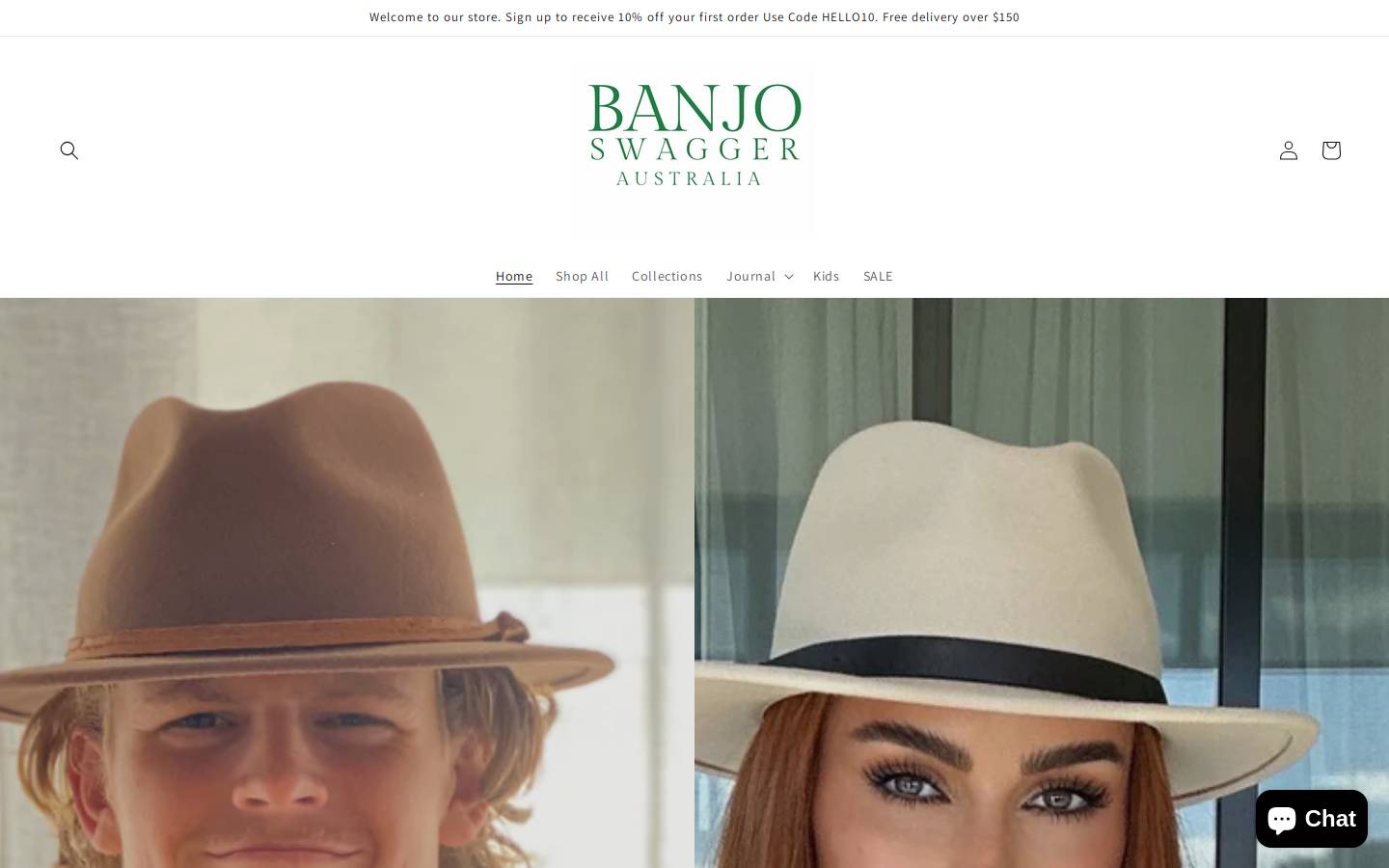 banjoswagger.com homepage screenshot