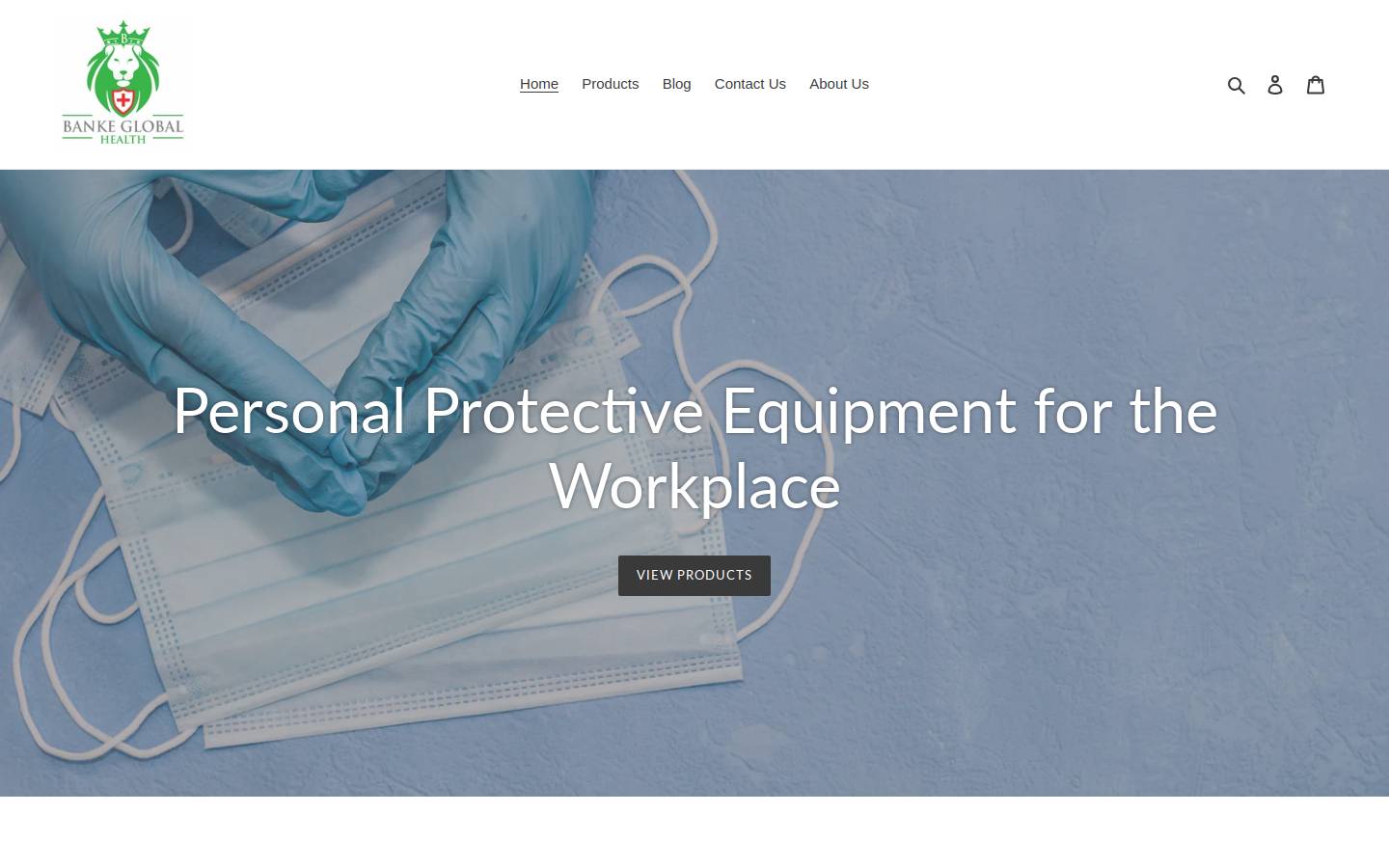 bankeglobalhealthorganization.com homepage screenshot