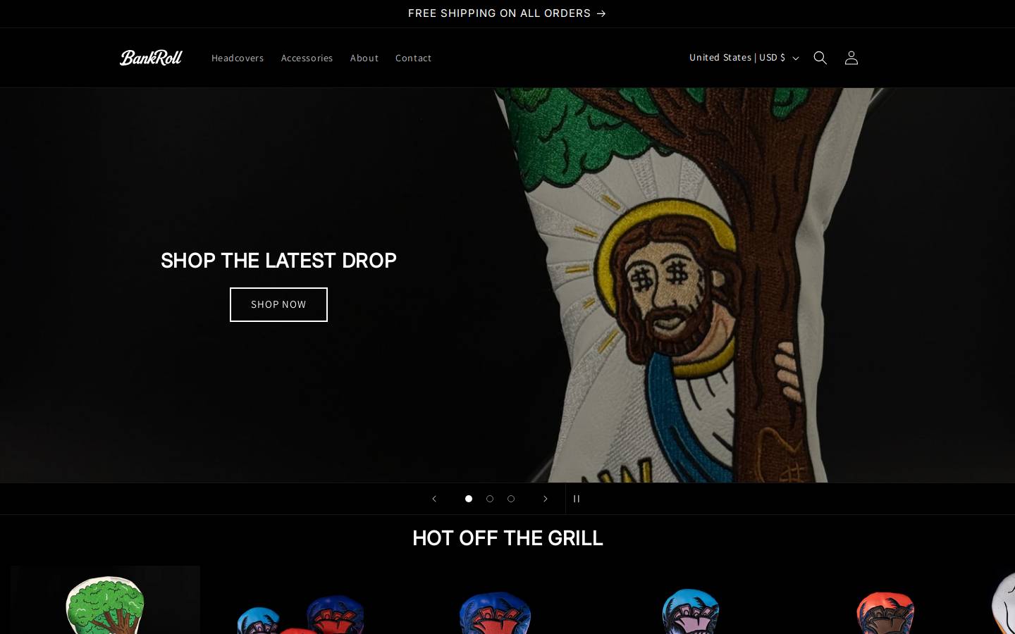bankrollgolf.com homepage screenshot