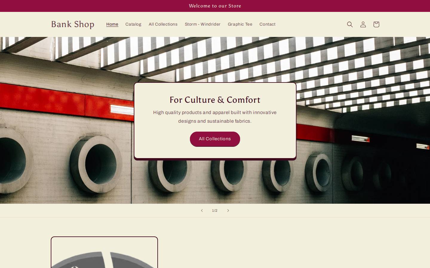 bankshop.store homepage screenshot