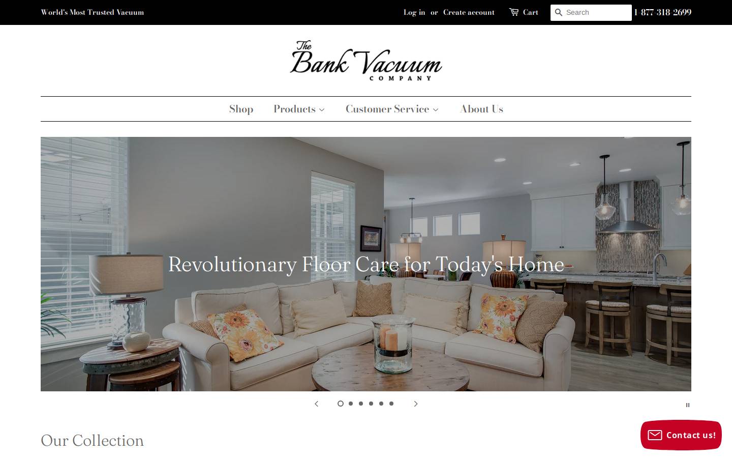 bankvacuum.com homepage screenshot