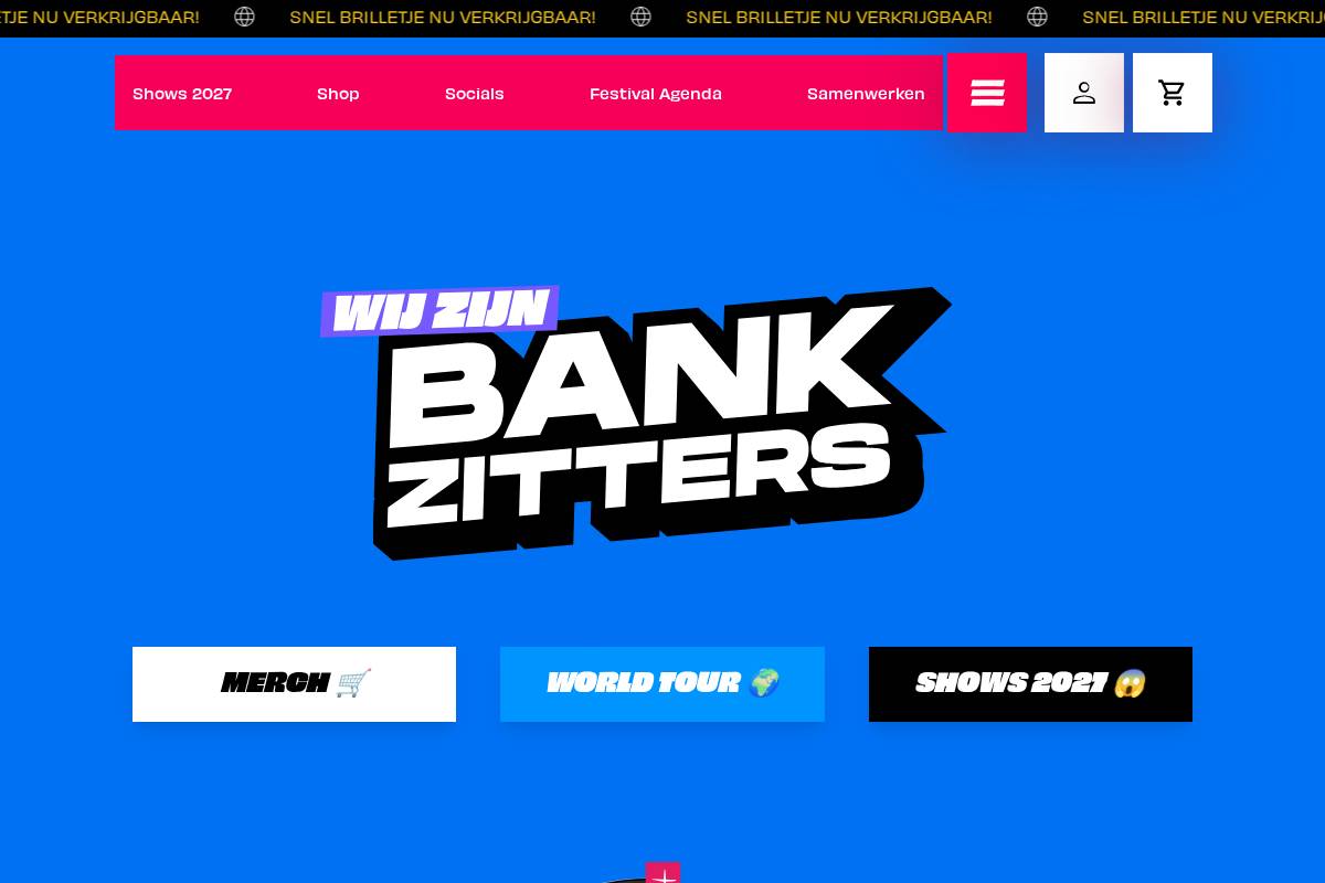 Bankzitters homepage screenshot