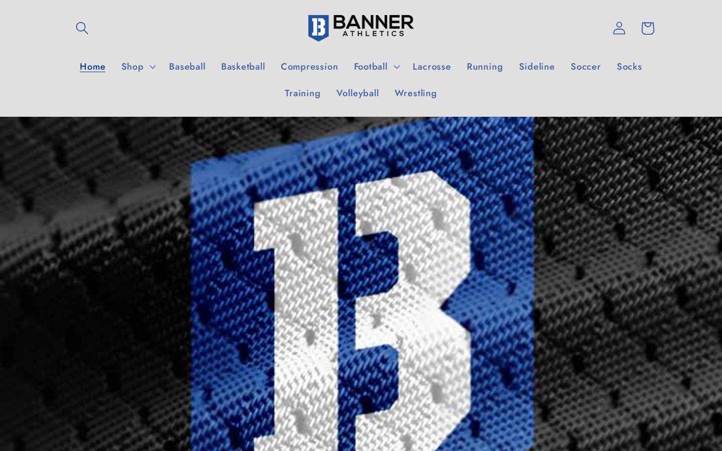 bannerathletics.com homepage screenshot