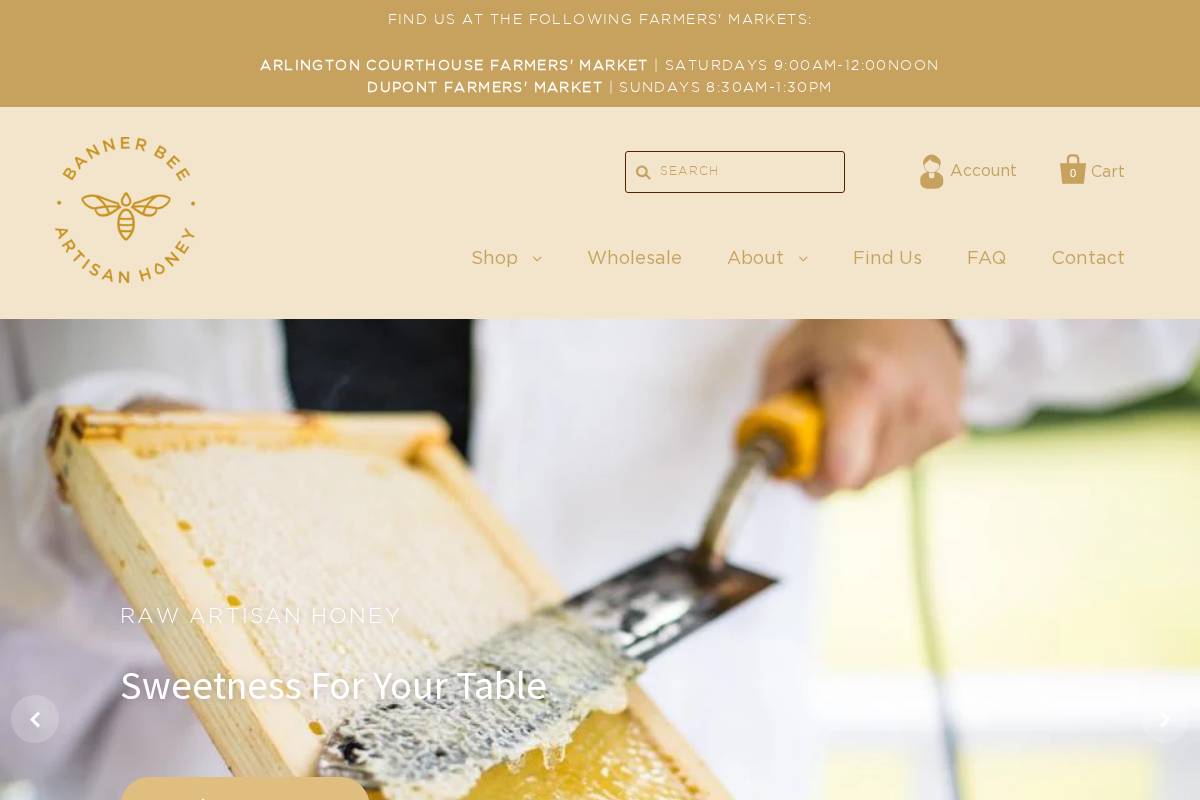 bannerbees.com homepage screenshot