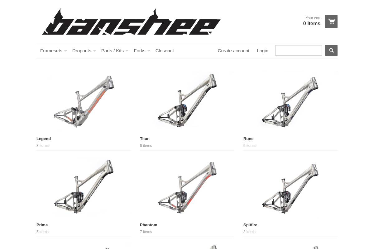 bansheeusa.com homepage screenshot