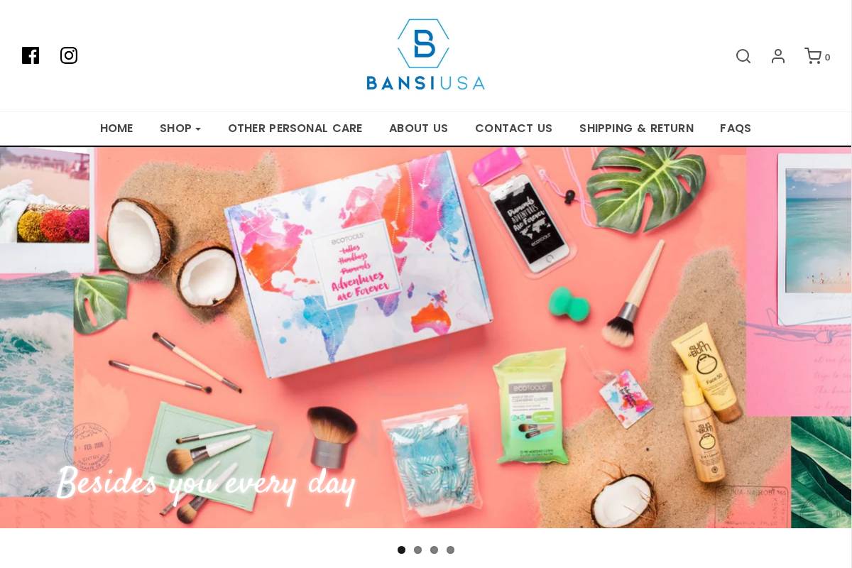 bansiusastore.com homepage screenshot