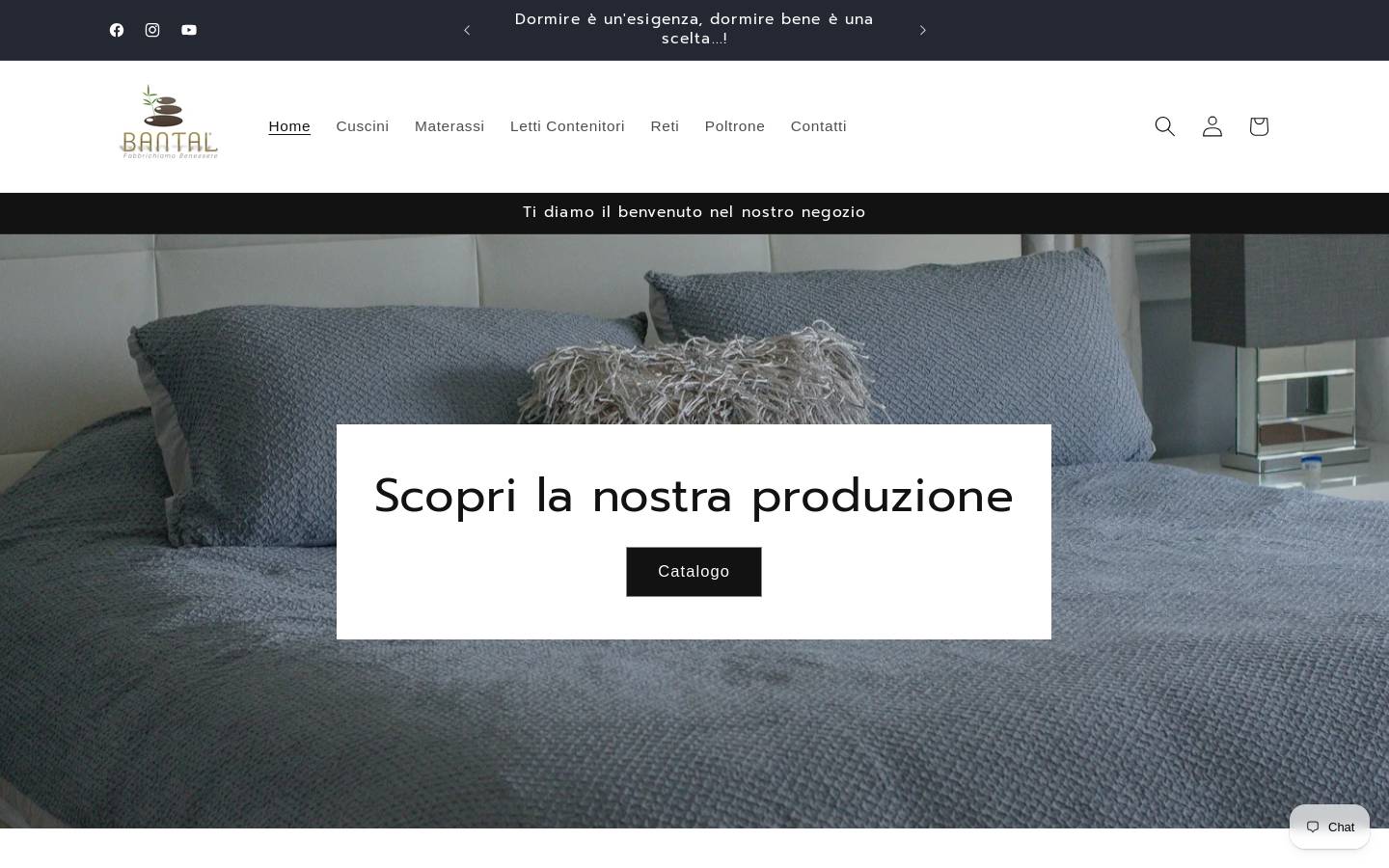 bantalmaterassi.shop homepage screenshot