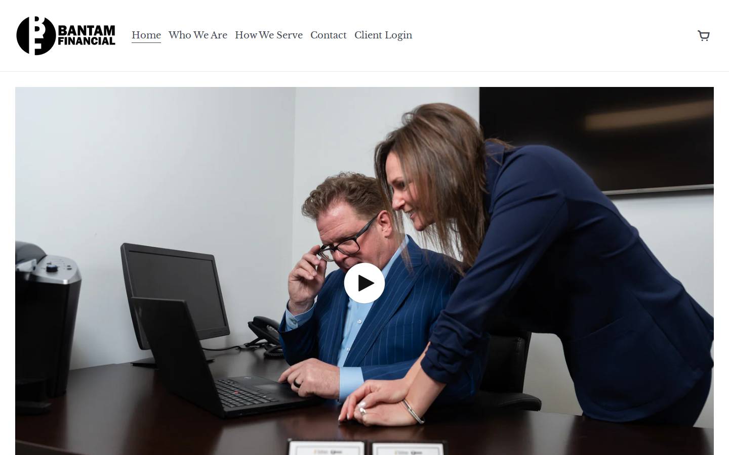 bantamfinancial.com homepage screenshot