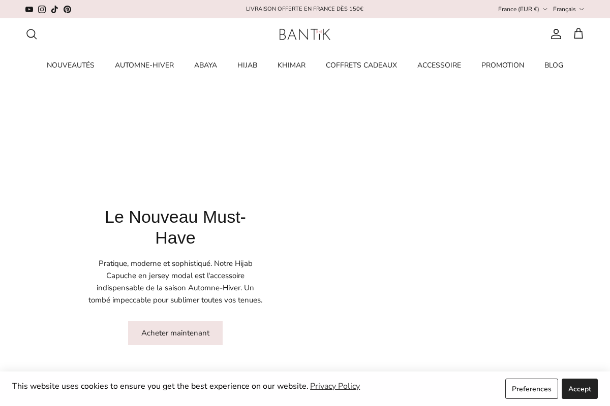 BANTIK homepage screenshot