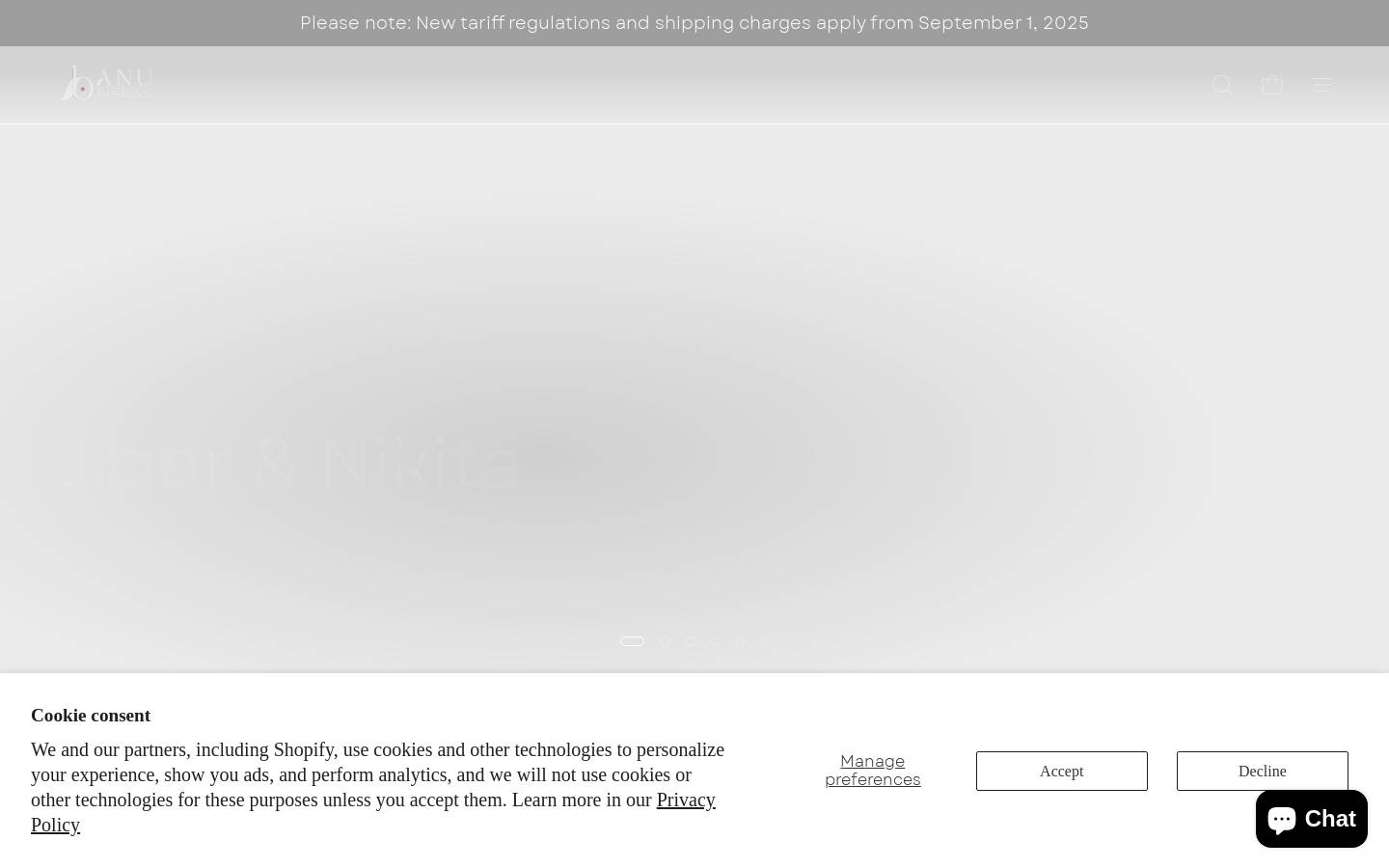 banudesigns.com homepage screenshot
