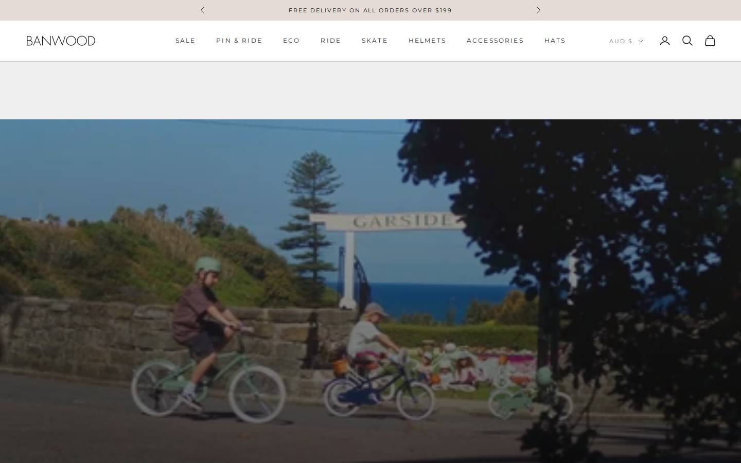 Banwood homepage screenshot