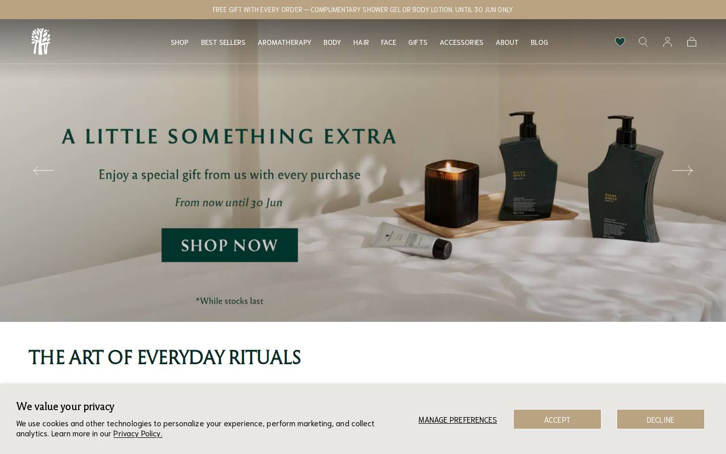 banyantreegallery.com homepage screenshot