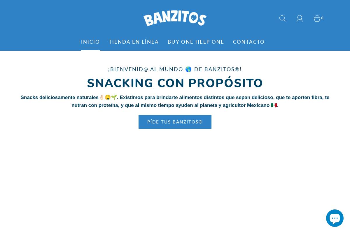 banzitos.com.mx homepage screenshot