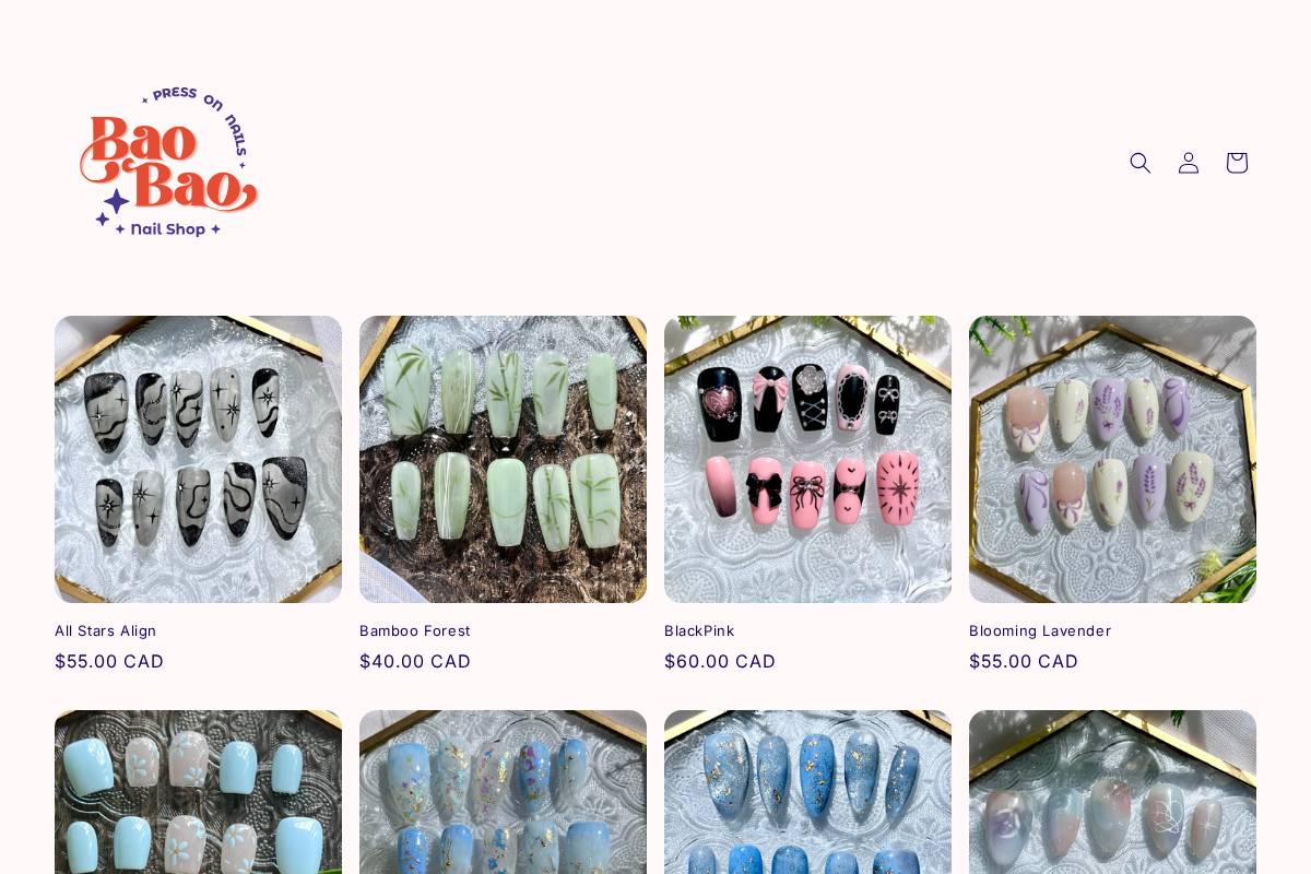 baobaonailshop.com homepage screenshot