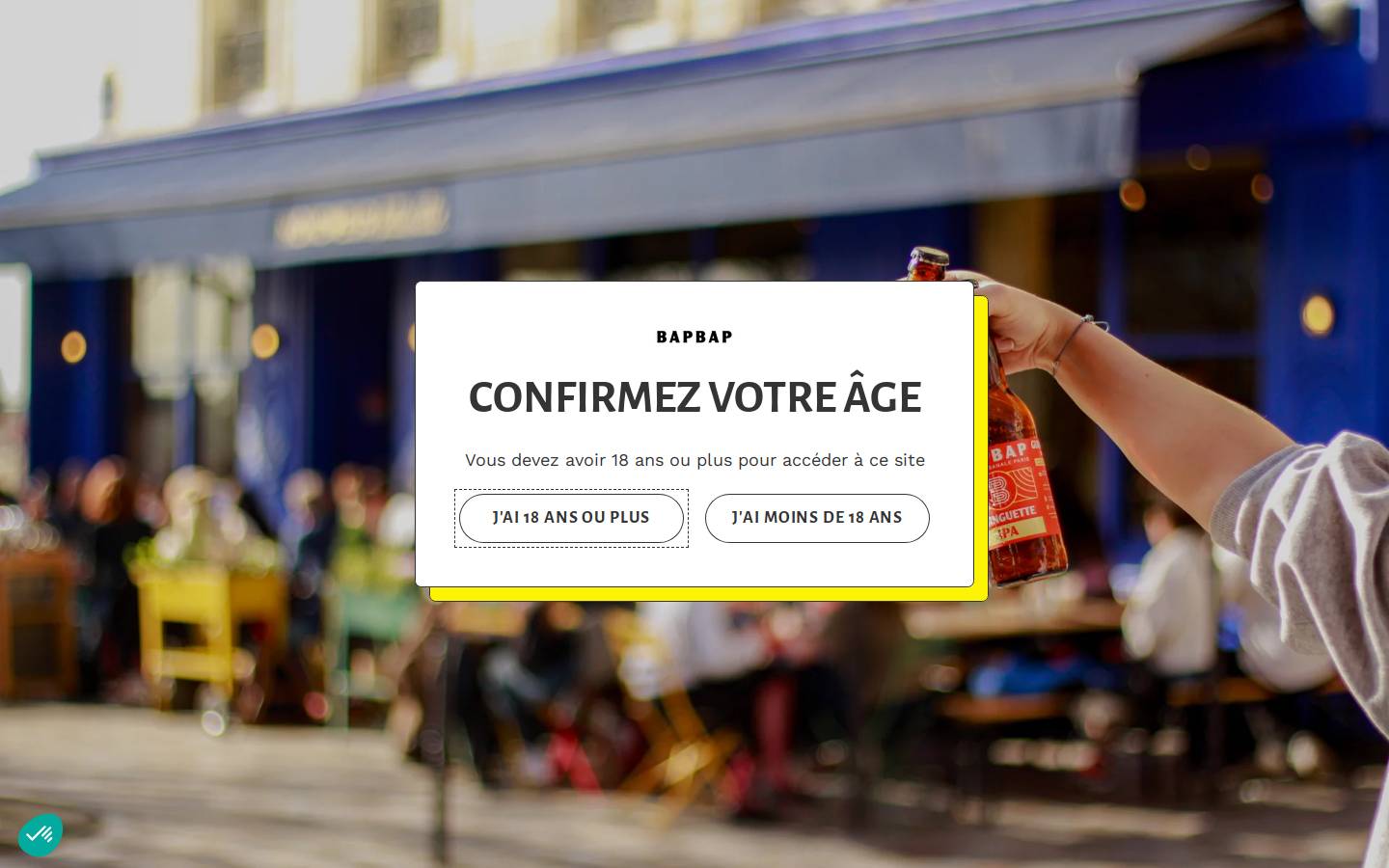 bapbap.paris homepage screenshot