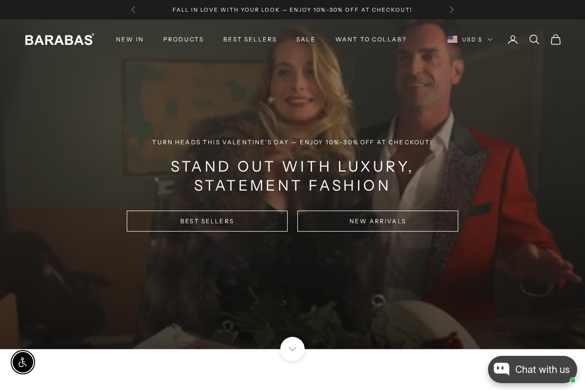 Barabas homepage screenshot