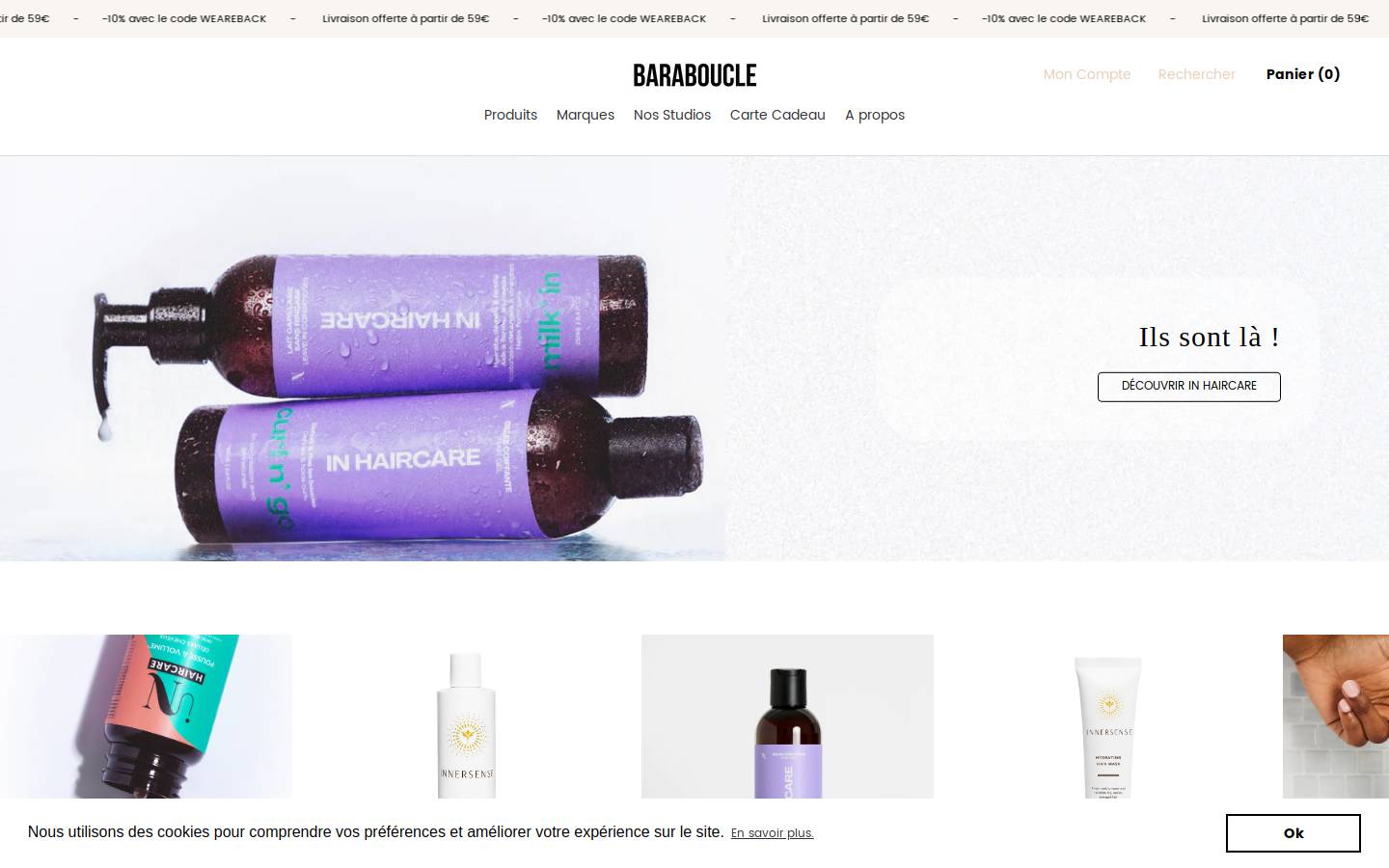 baraboucles.com homepage screenshot