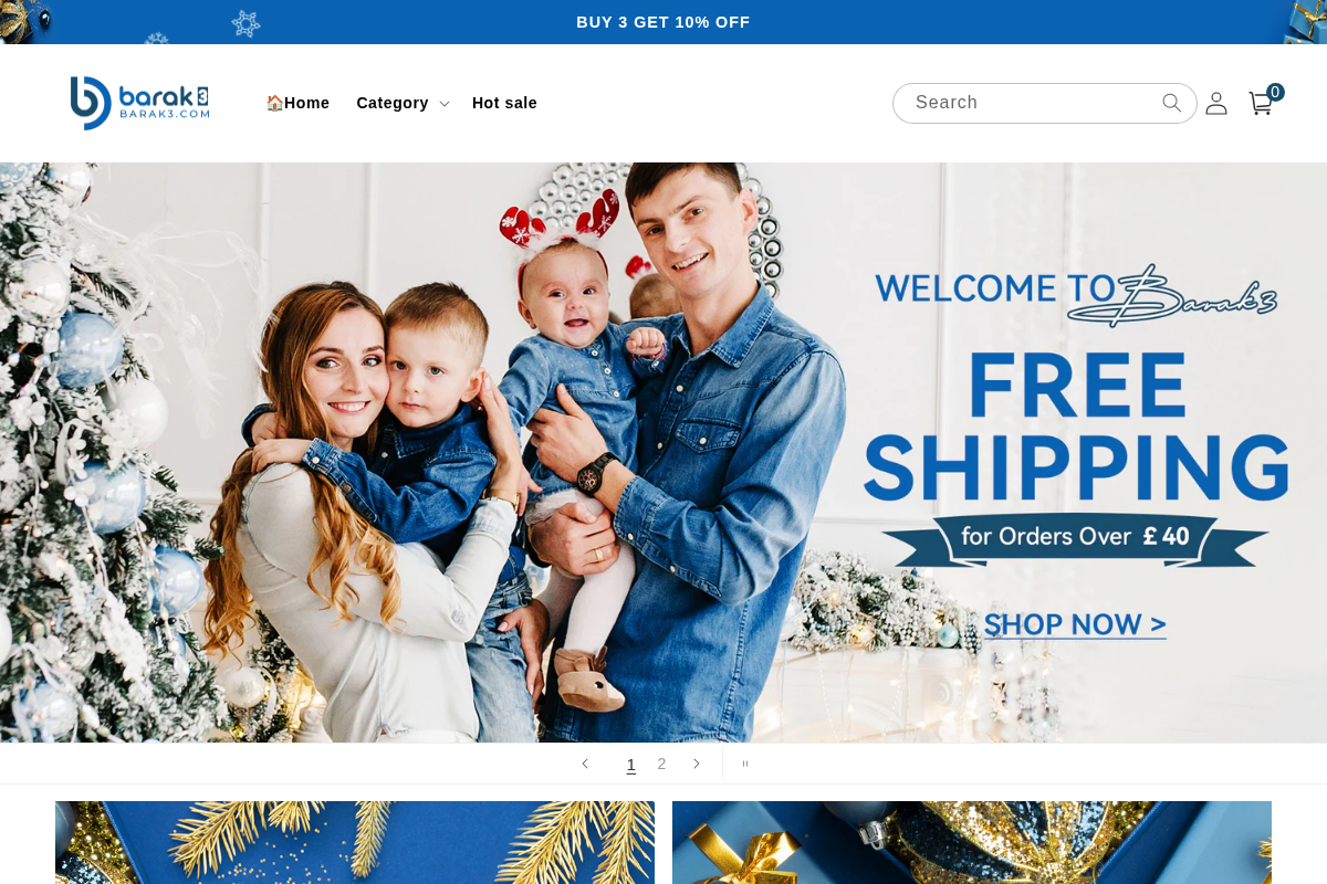 Barak3 homepage screenshot